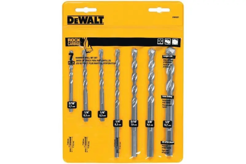 DEWALT Conjunto de Brocas de Alvenaria ｜ DW5207