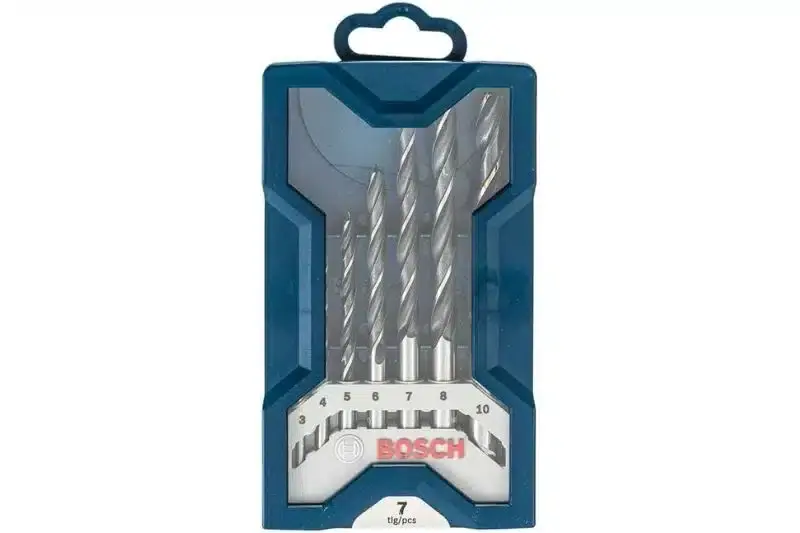 Jogo de Brocas Madeira Mini X-Line 3-10 mm 7 Peças Bosch