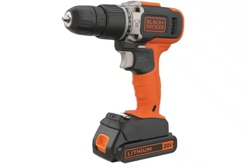 BLACK+DECKER Parafusadeira Furadeira Impacto 3/8″ 20 V ｜ BCD704C1-BR