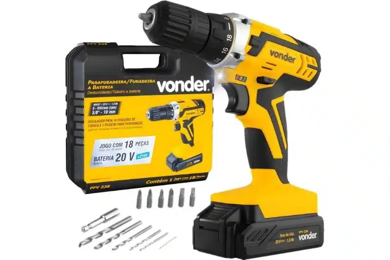 VONDER Parafusadeira Furadeira a Bateria 20 V PFV 238 ｜ 60.01.238.000