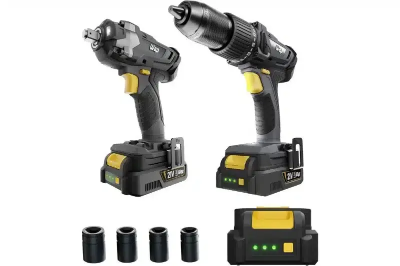 WAP Kit Parafusadeira e Furadeira + Chave de Impacto à Bateria 1/2″ 21V K21-KT01