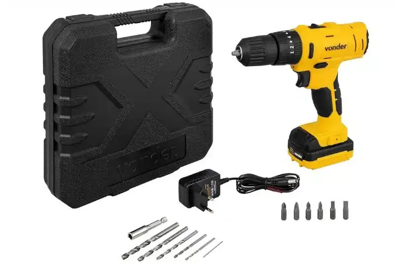 VONDER Parafusadeira/Furadeira de Impacto a Bateria 12 V PFV 120I