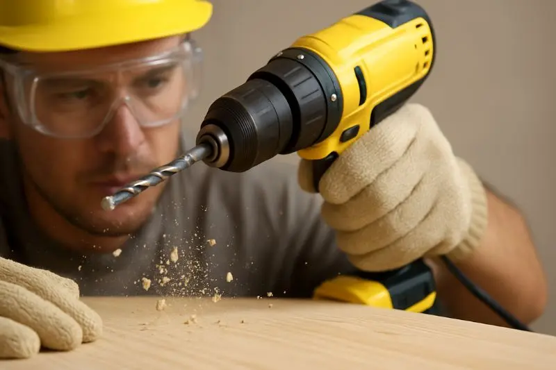 Principais riscos no uso de furadeiras