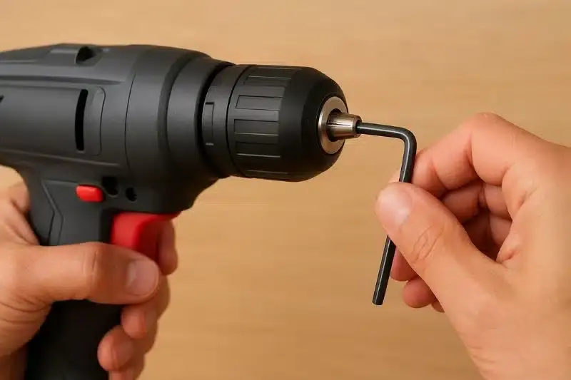 Sem abrir a furadeira