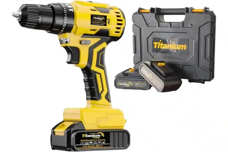 Parafusadeira Titanium 21v Impacto Brushless 2 Baterias